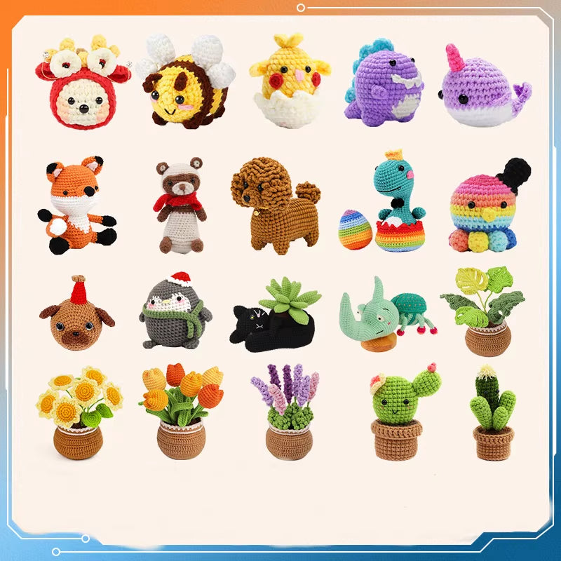 Hot Selling Wool Ball Hand Knitting Doll Knitting Doll Crochet Material Package Crochet Material Package